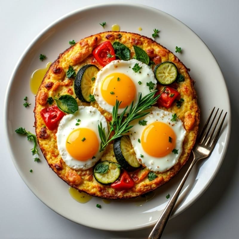Herb-Roasted Vegetable and Goat Cheese Frittata