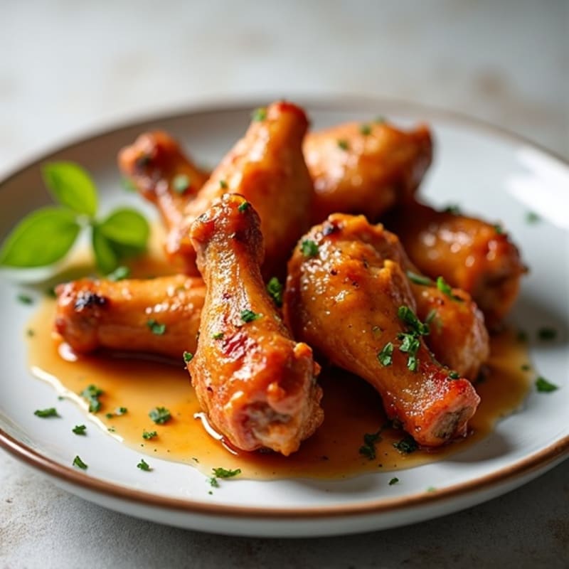 Crispy Baked Honey-Garlic Chicken Wings