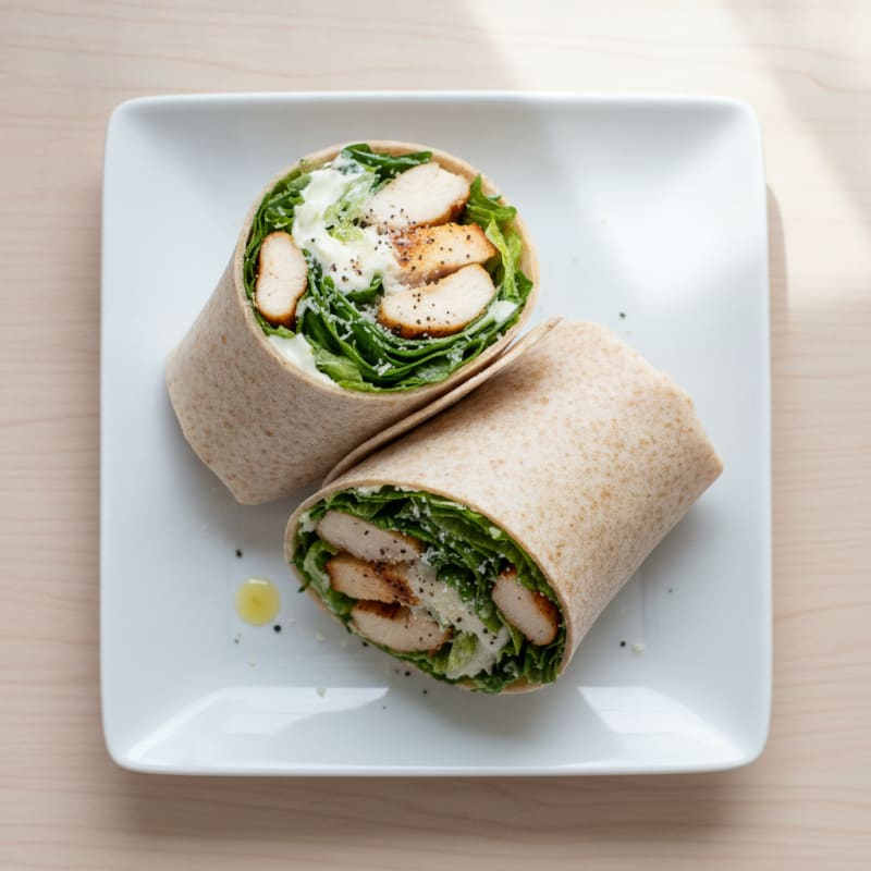 Chicken Caesar Salad Wraps