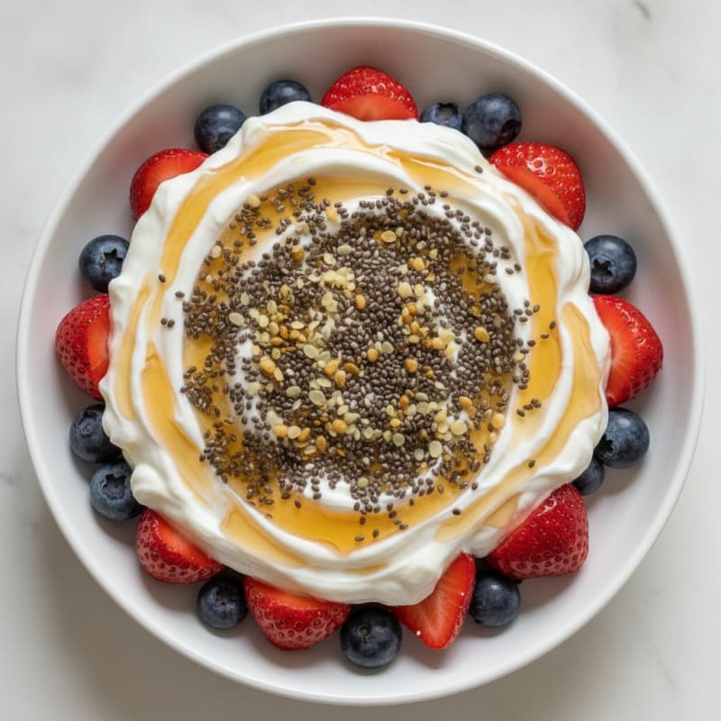 High-Protein Berry Chia Seed Yogurt Parfait
