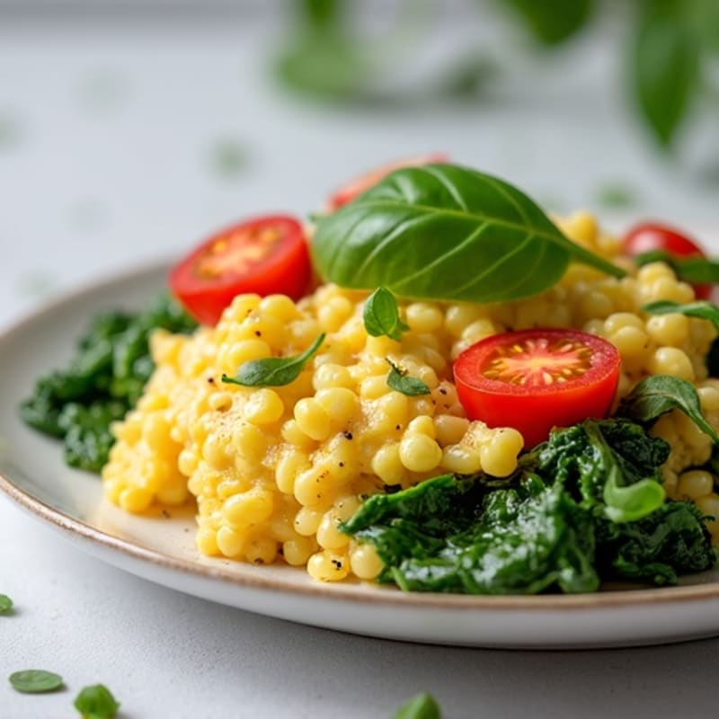 Egg White Spinach Scramble