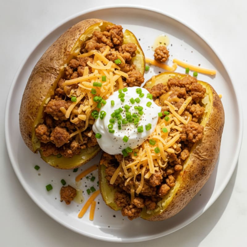 Loaded Baked Potatoes with Chives