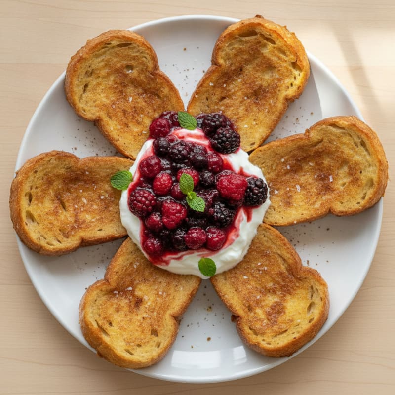 Sourdough French Toast with Berry Compote