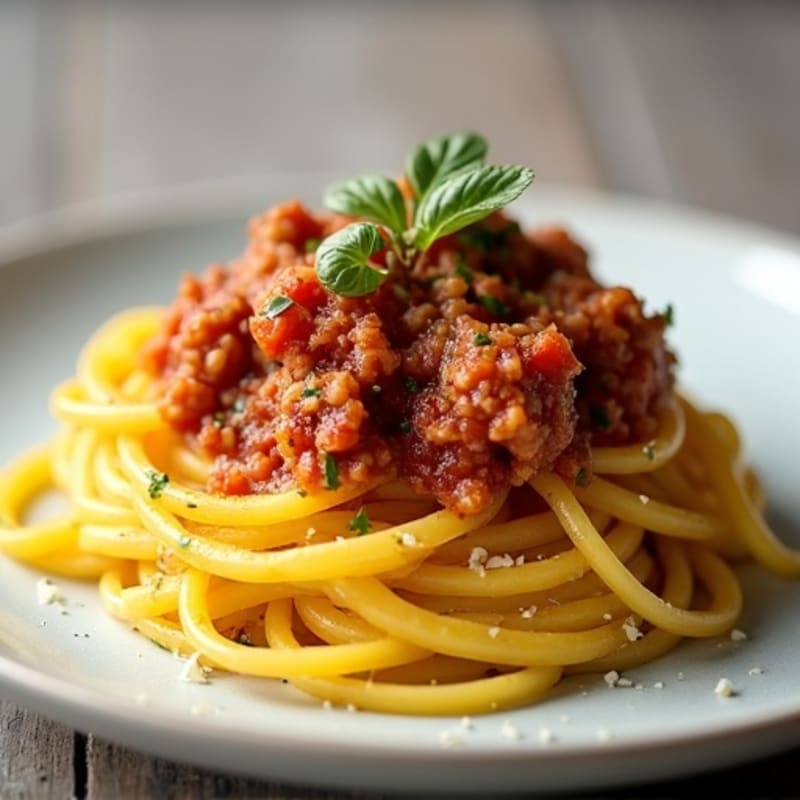 Spaghetti Squash with Lean Ground Turkey Marinara