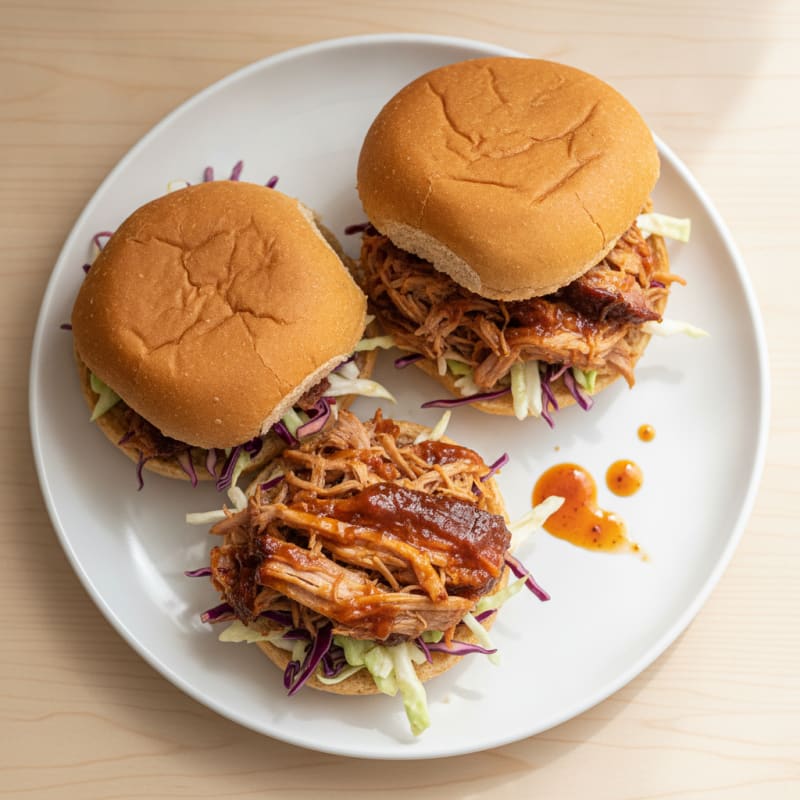 Slow-Cooked BBQ Pulled Pork Sandwiches