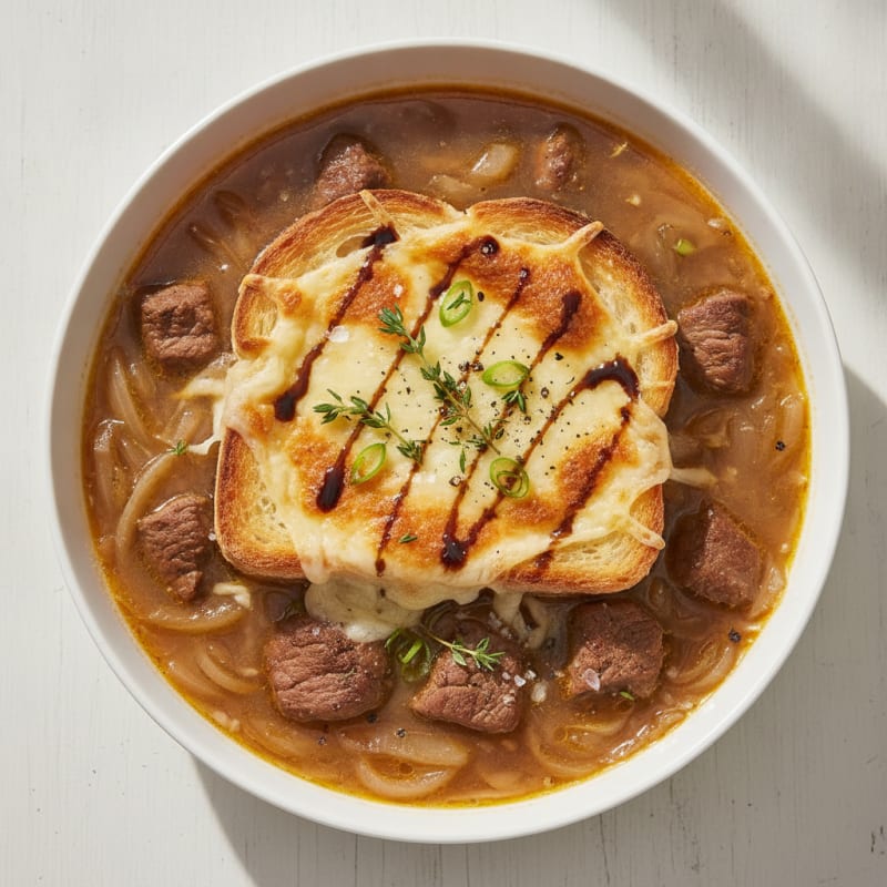 Protein-Packed Classic French Onion Soup