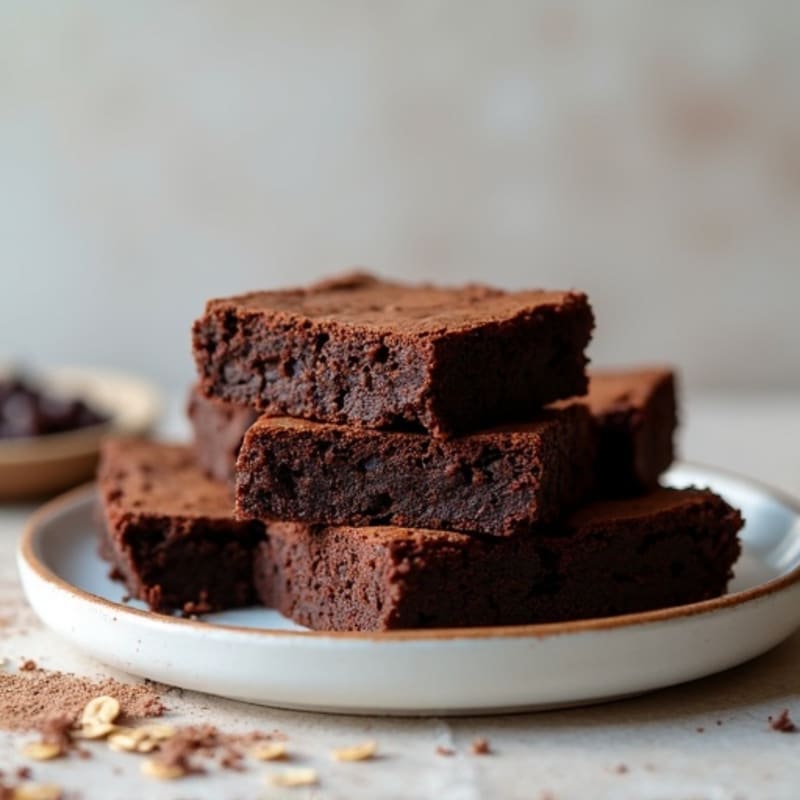 Black Bean Fudgy Dark Chocolate Brownies