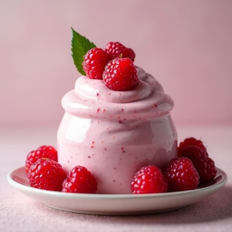 Silky Raspberry Vanilla Protein Mousse