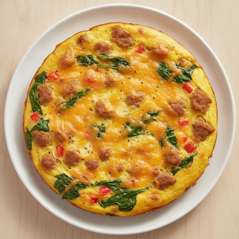 Quick Breakfast Egg and Cheese Bake