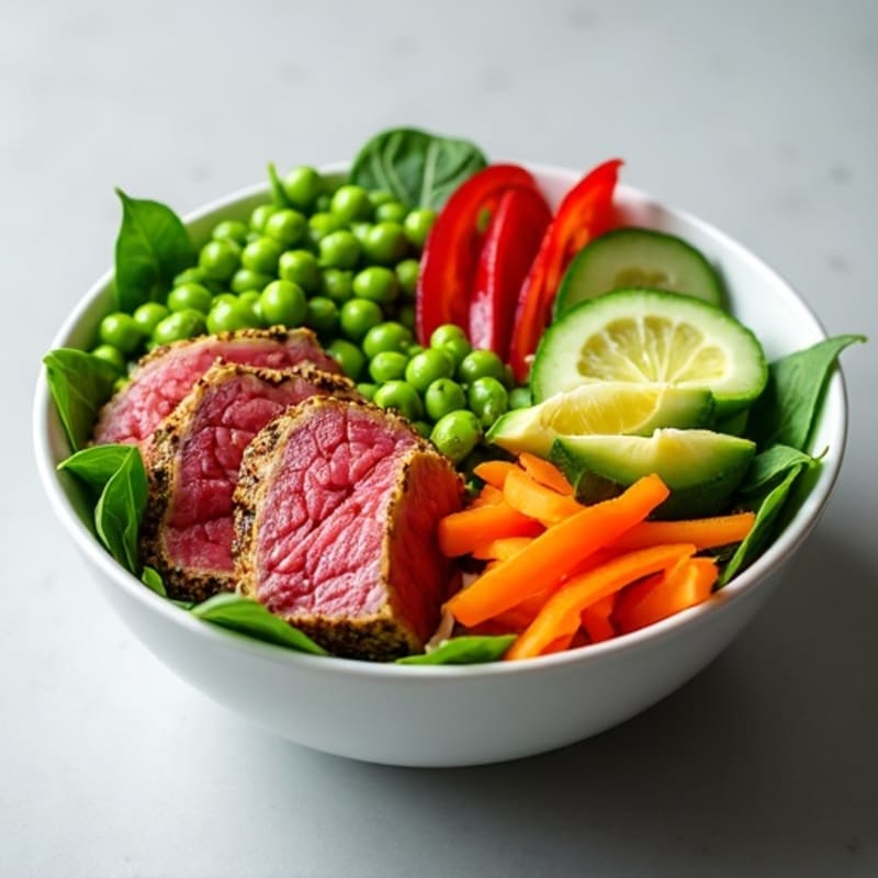 Fresh Ahi Tuna and Crisp Vegetable Bowl