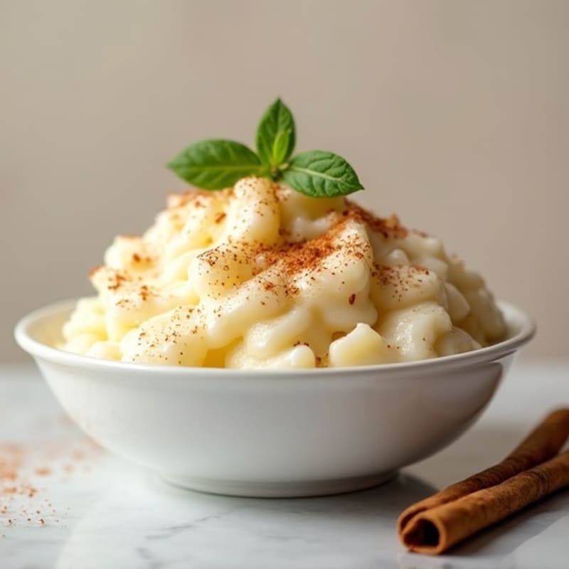 Silky Vanilla Protein Rice Pudding with Whey and Greek Yogurt