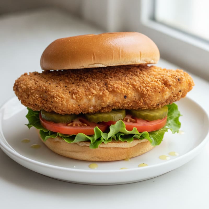 Crispy Buttermilk Air-Fried Chicken Sandwich