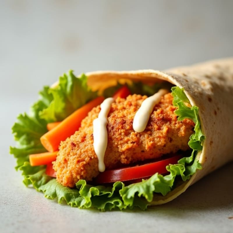 Crispy Buffalo Ranch Chicken Wrap