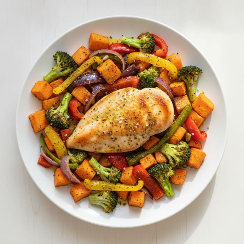 Chicken and Roasted Vegetable Medley