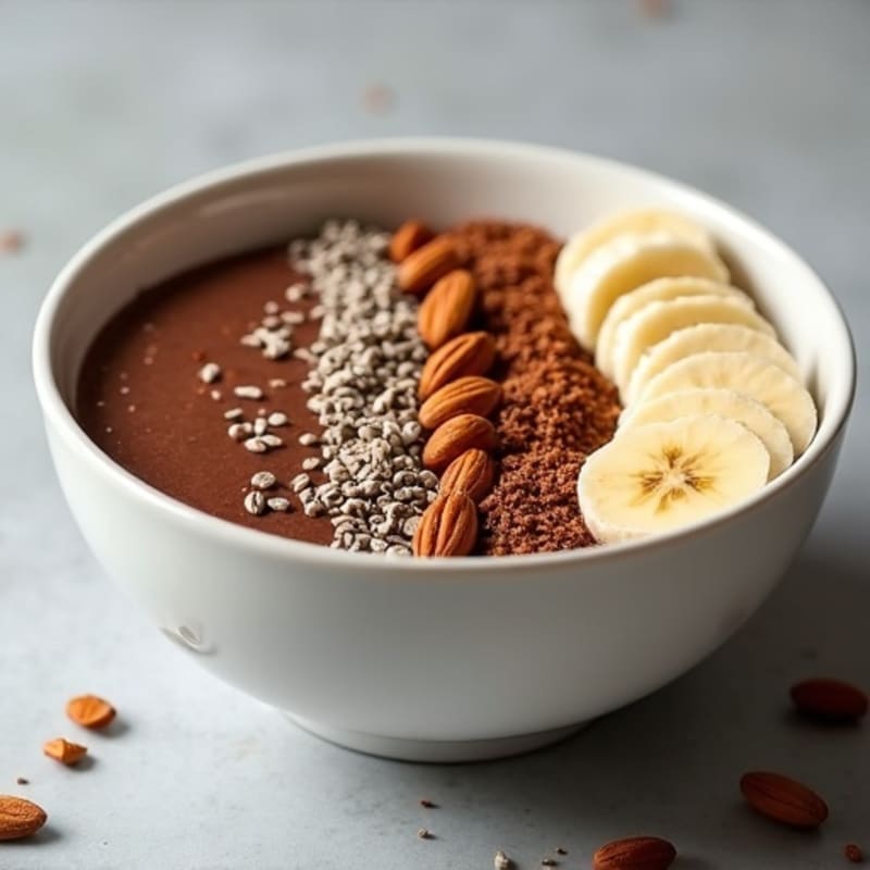 Brownie Batter Protein Smoothie Bowl