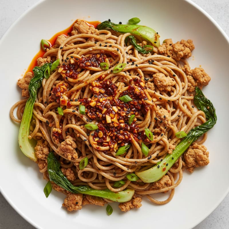 Sichuan Dan Dan Noodles with Chili Oil