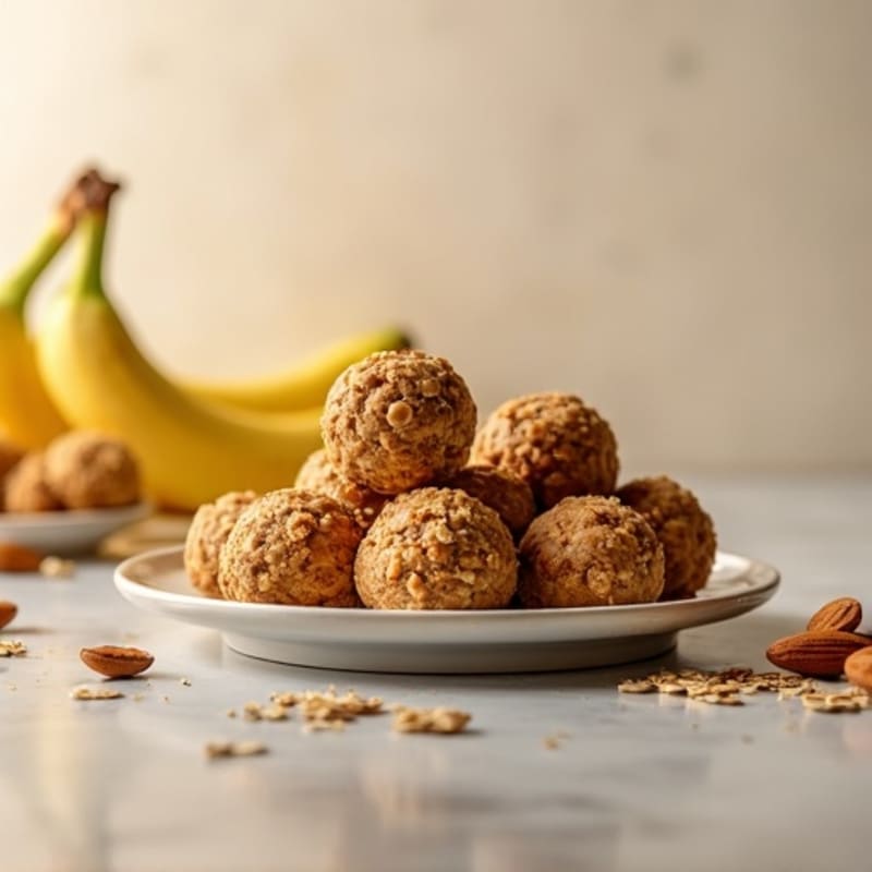 Energy-Packed Almond Butter Banana Protein Bites
