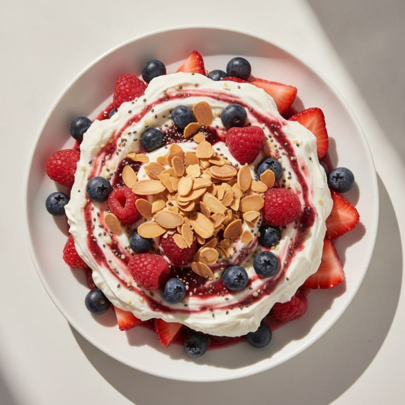 Creamy Greek Yogurt Protein Parfait with Mixed Berries