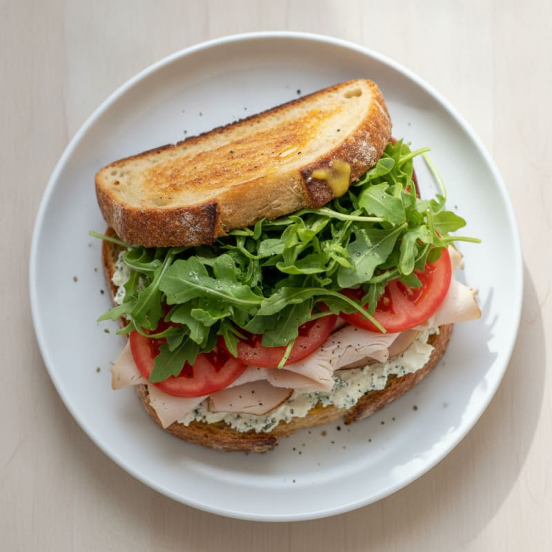 Sourdough Turkey Sandwich with Goat Cheese