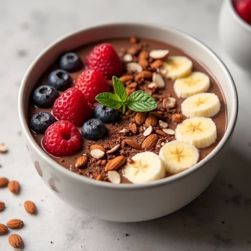Creamy Chocolate Protein Smoothie Bowl