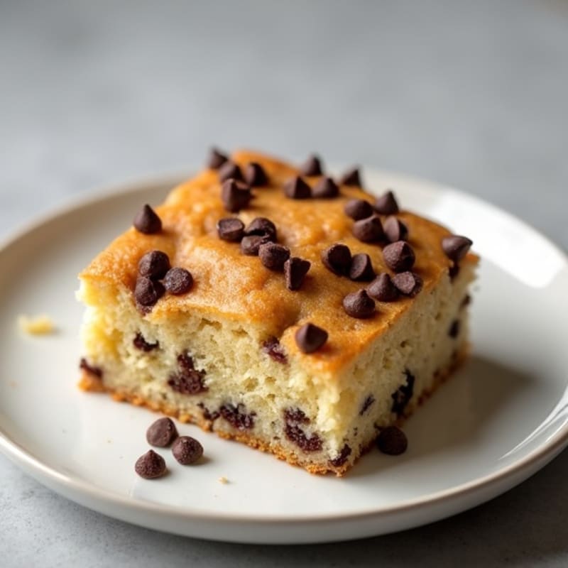 Soft-Baked Chocolate Chip Protein Cake