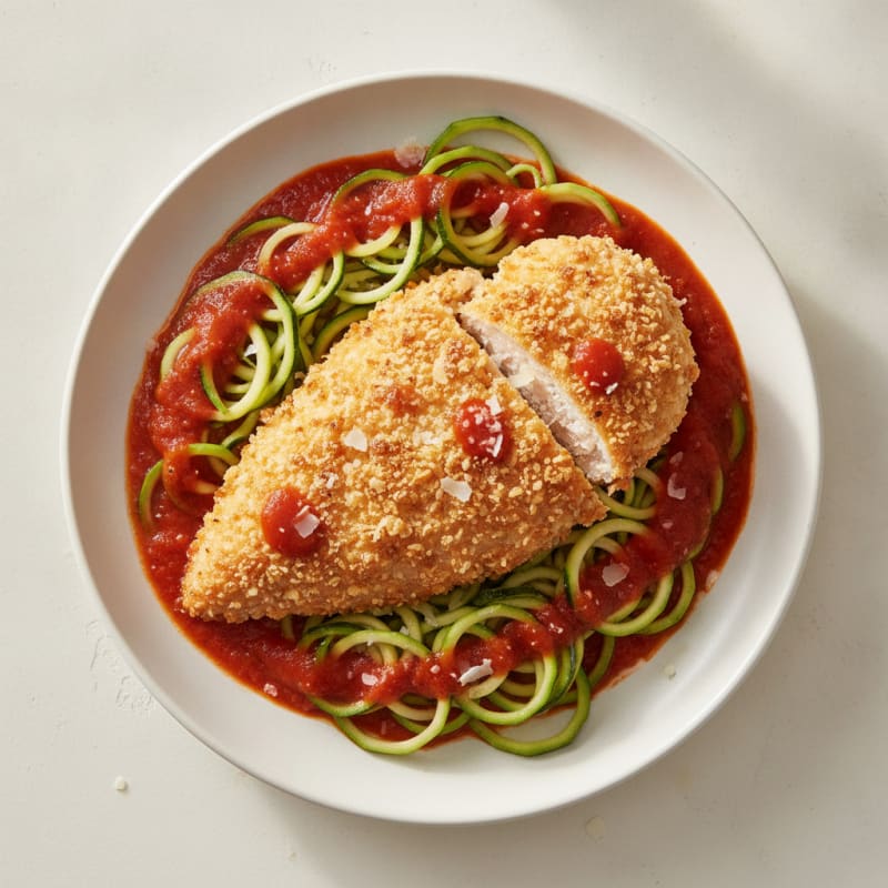 Parmesan-Crusted Chicken with Marinara