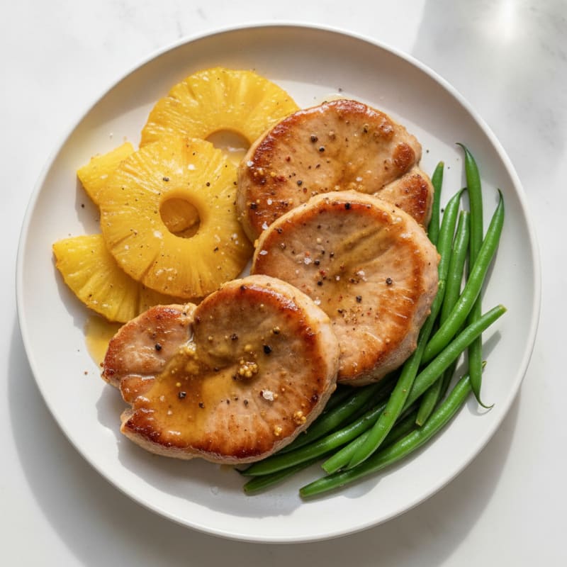 Honey-Glazed Gammon with Roasted Pineapple