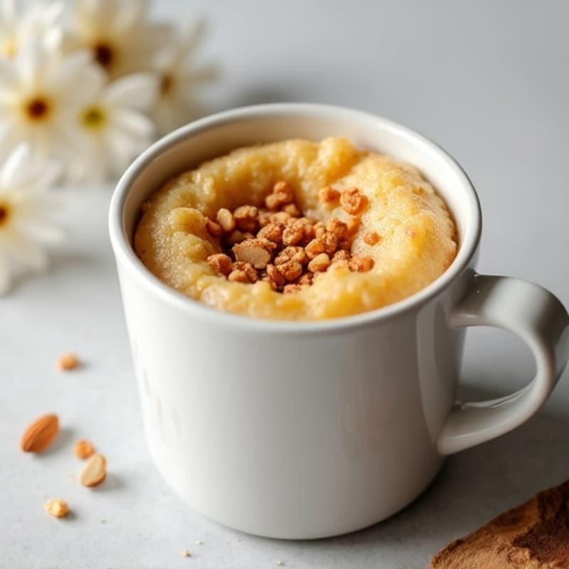 Vanilla-Almond Protein Mug Cake
