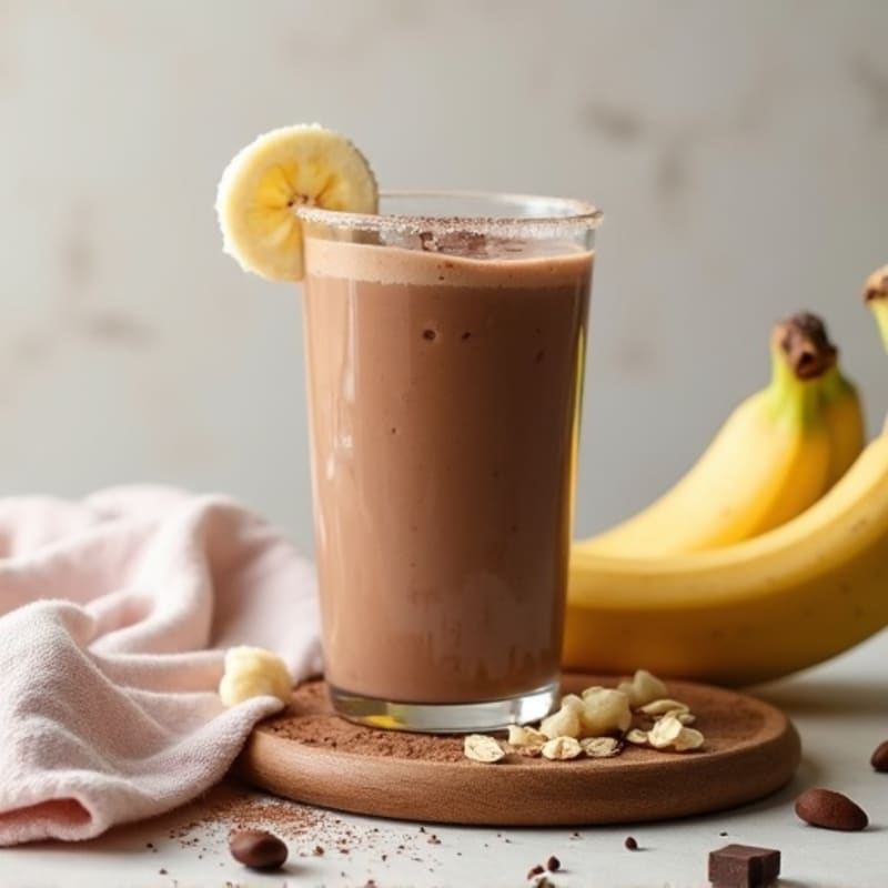 Creamy Double Chocolate Protein Smoothie