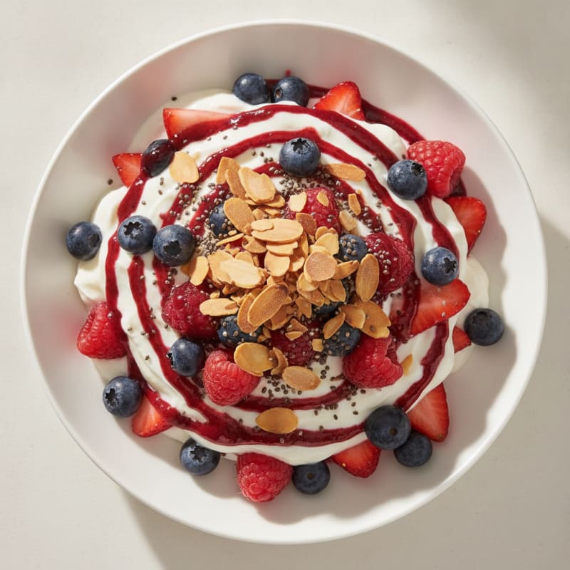Creamy Greek Yogurt Protein Parfait with Mixed Berries