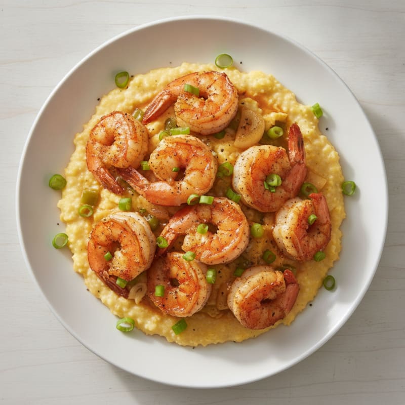 Cajun Shrimp with Creamy Grits