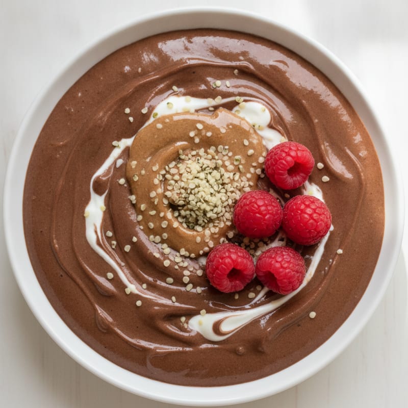 Silky Chocolate Protein Pudding with Greek Yogurt
