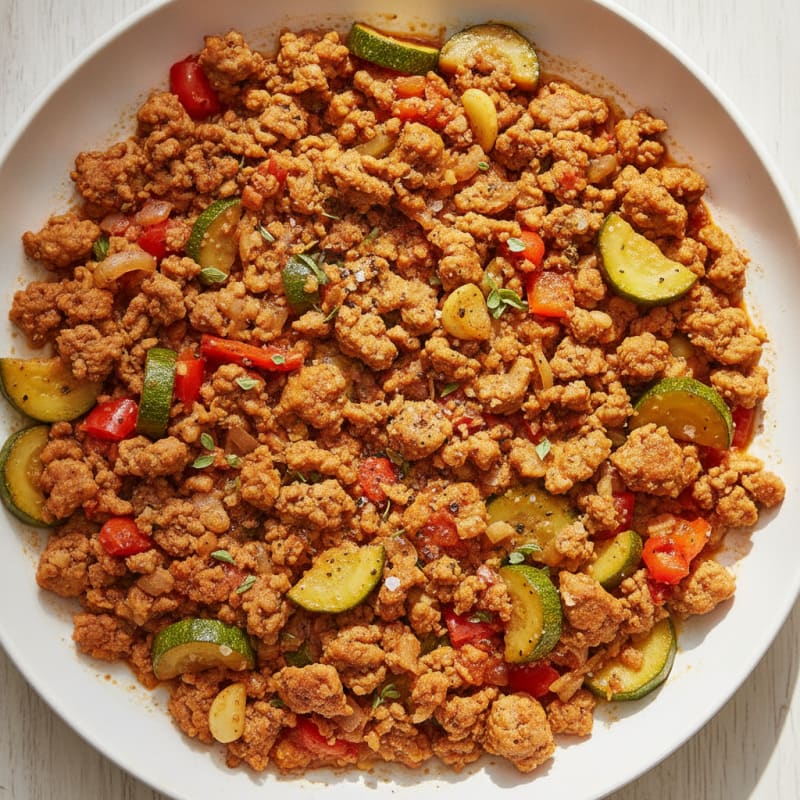Ground Turkey and Vegetable Skillet