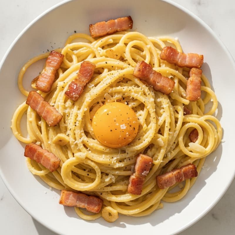 Classic Carbonara with Pancetta and Egg