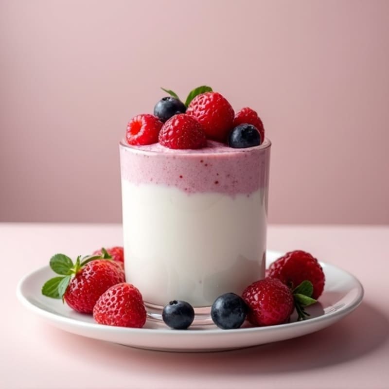 Greek Yogurt Protein Mousse with Berries