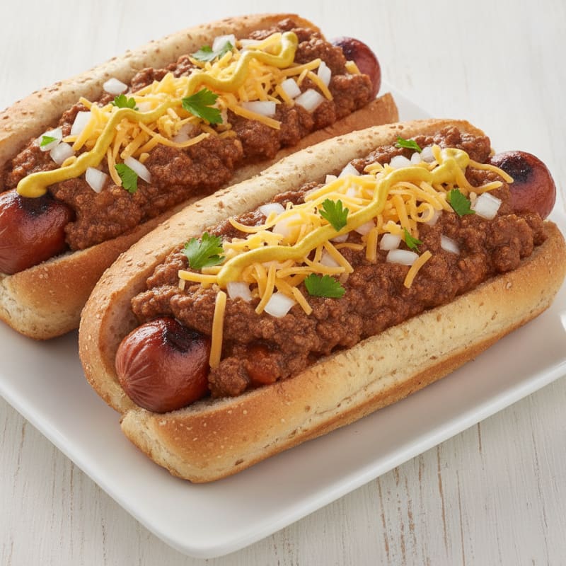 Classic Chili Cheese Hot Dogs