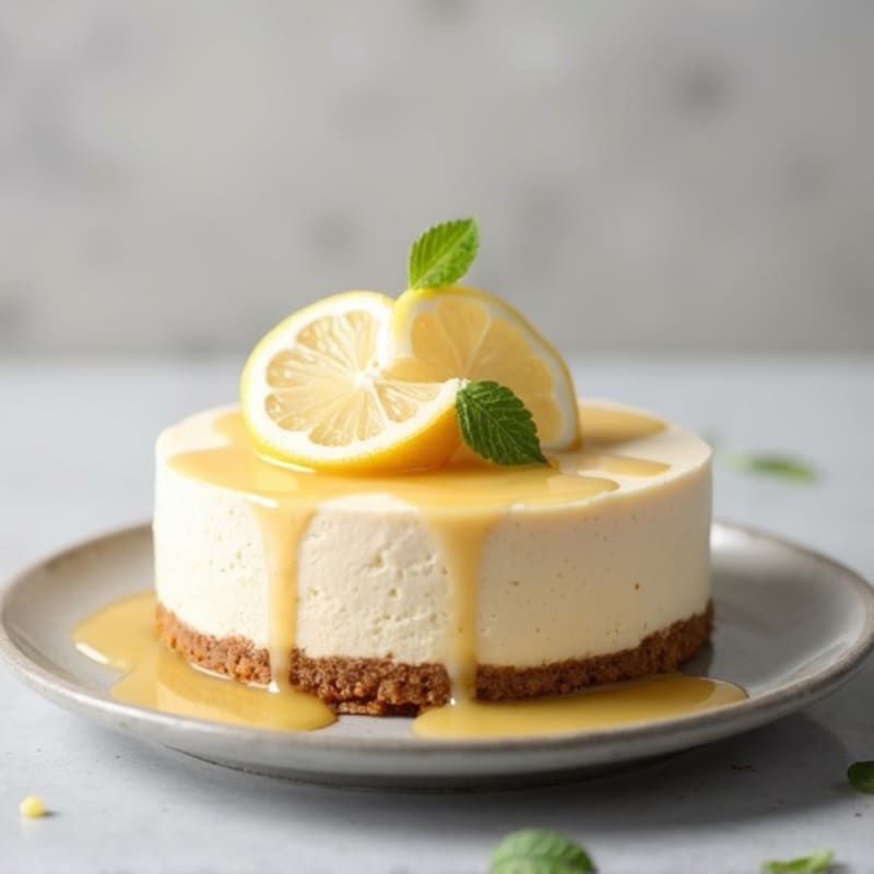 Vanilla Protein Cheesecake with Greek Yogurt