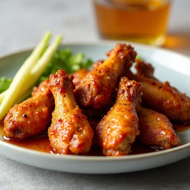 Crispy Baked Honey-Garlic Chicken Wings