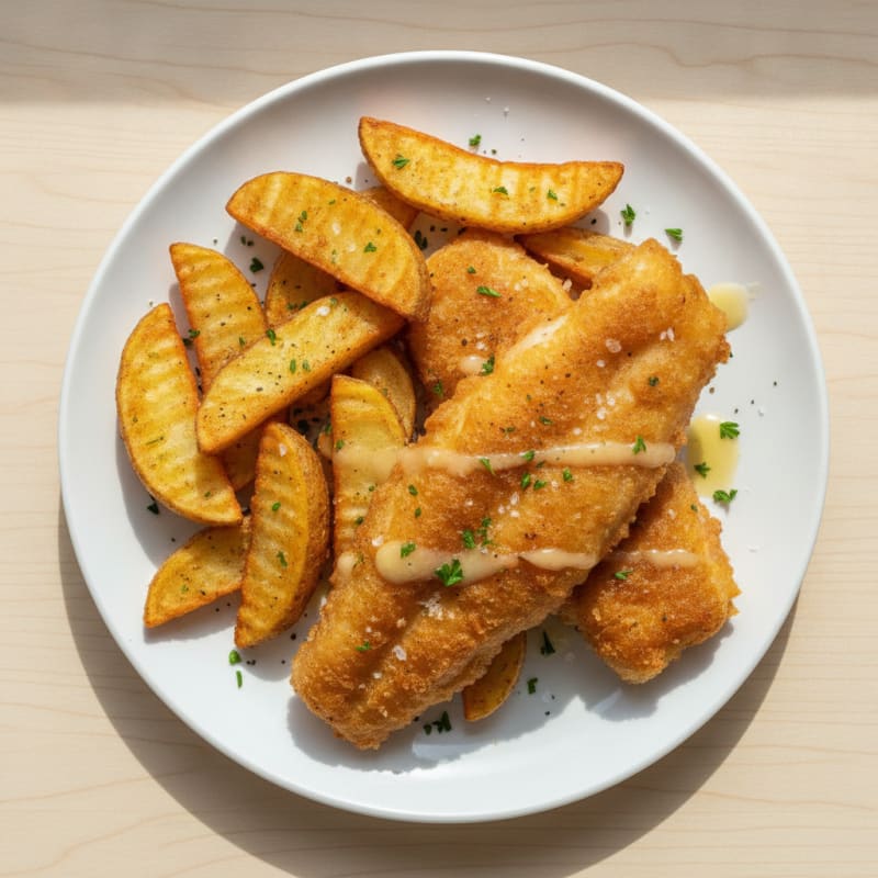 Beer-Battered Fish and Chips