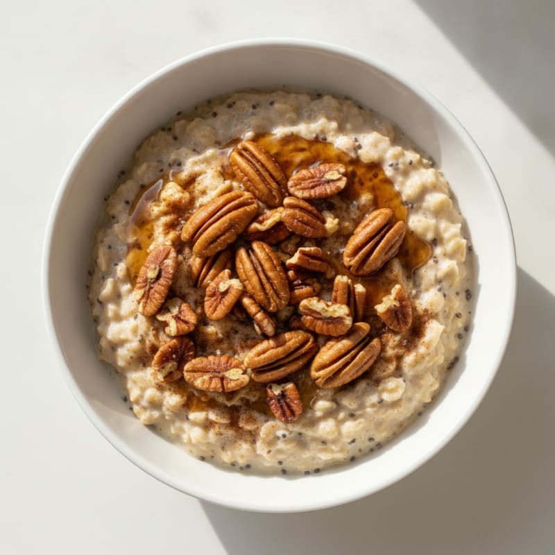 Maple Pecan Protein Oatmeal