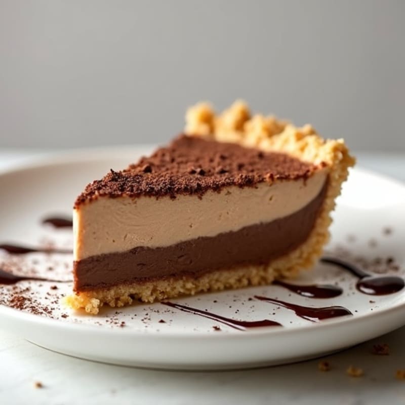 Creamy Peanut Butter Chocolate Protein Pie