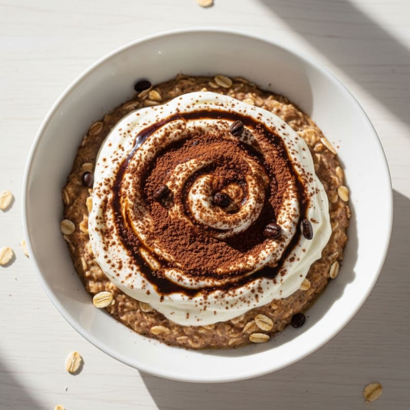 Tiramisu Blended Overnight Oats
