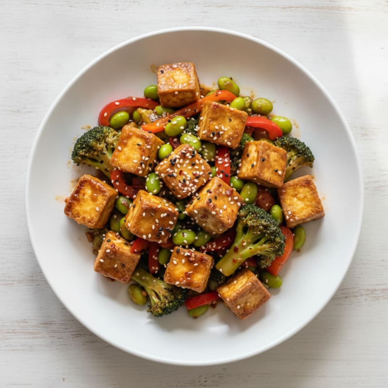 Sesame Tofu Stir-Fry