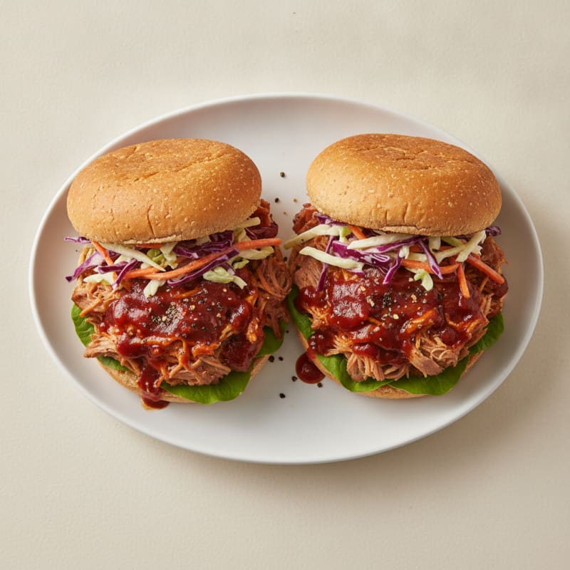 Slow-Cooked BBQ Pulled Pork Sandwiches