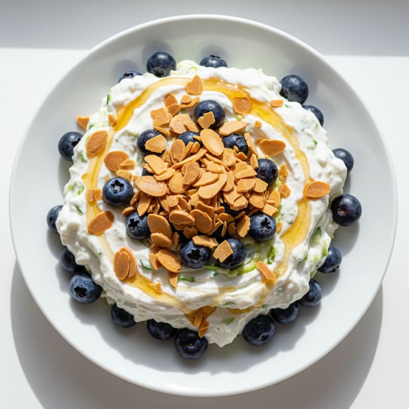 Greek Yogurt Protein Parfait with Berries and Almonds
