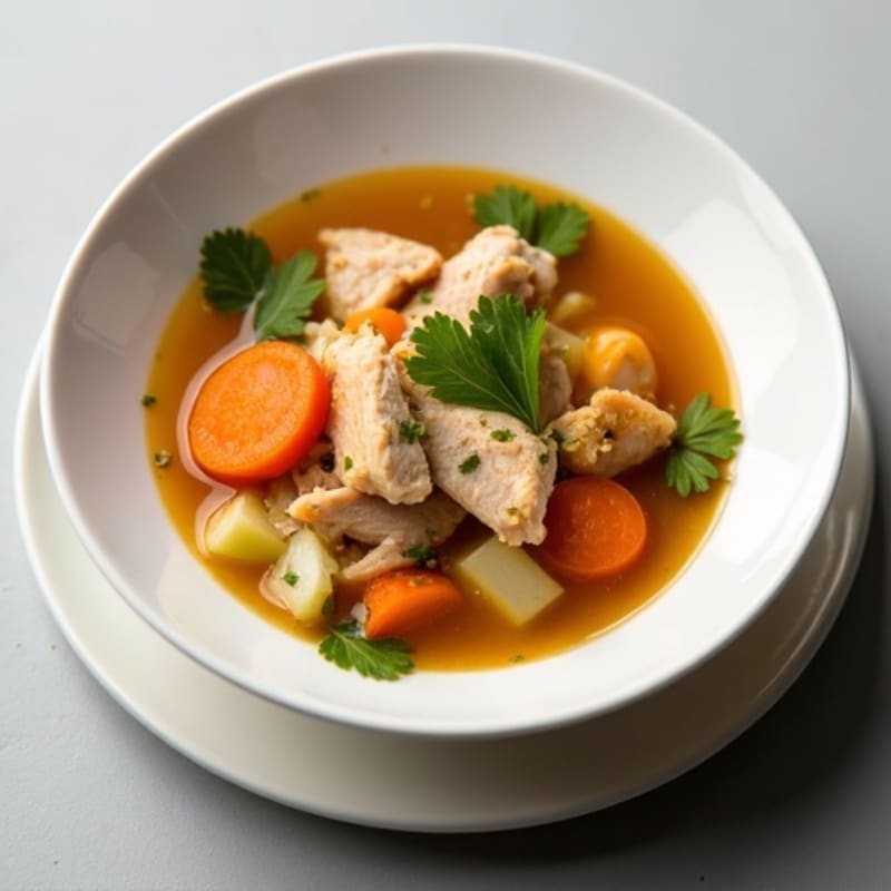 Immune-Boosting Garlic Ginger Chicken Soup
