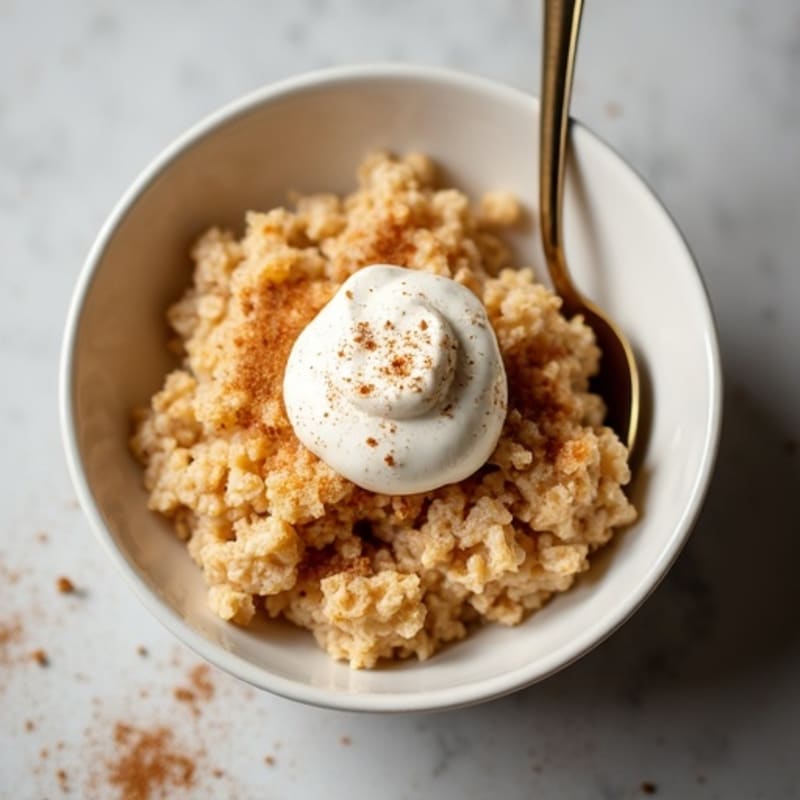 Creamy Vanilla Cinnamon Baked Oats with Protein