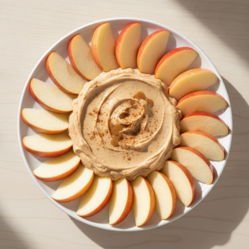 Apple Slices with High-Protein Peanut Butter Dip