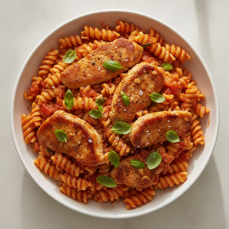 Chicken Marinara Pasta with Fresh Herbs