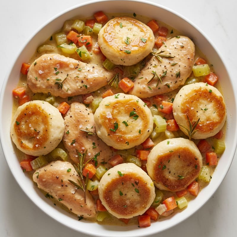 Creamy Herb Chicken and Dumplings